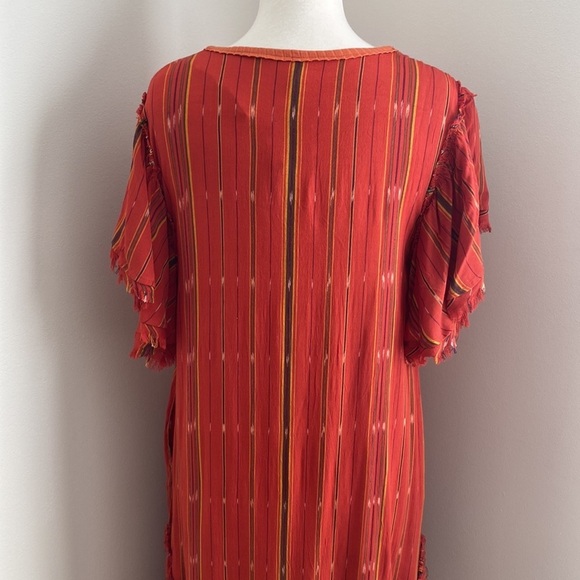 Free People Better Days Red Combo Maxi Dress Small - Picture 11 of 14